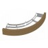 Деревянное ограждение SAWO ARI-GUARD-W3-CNR-D для ARIES Corner ARI3, кедр