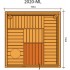 Сауна в сборе SAWO Glass Front 2020ML-G интерьер PIANO кедр без оборудования
