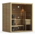 Сауна в сборе SAWO Glass Front 1420ML-G интерьер PIANO кедр без оборудования
