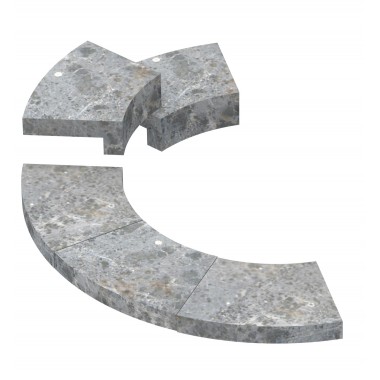 Пристенный талькохлоритный фланец SAWO TOWER TH2 / TH3 TH-COLLAR-S2-WL