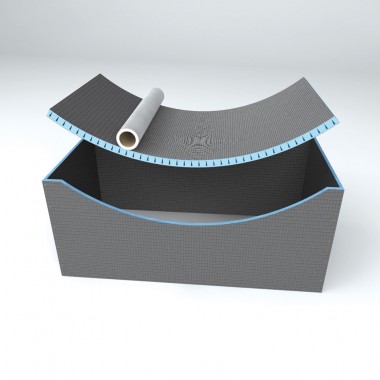 Teplofom+ XPS, односторонний слой (1250x600 мм) с пропилом (поперечный или продольный)