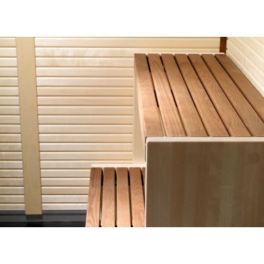 Комбинированная сауна с пародушевой кабиной Tylo Impression Twin 130SQ/1313 черный профиль