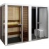 Комбинированная сауна с пародушевой кабиной Tylo Impression Twin 130SQ/1313 белый профиль