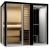 Комбинированная сауна с пародушевой кабиной Tylo Impression Twin 130/1313 черный профиль