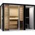 Комбинированная сауна с пародушевой кабиной Tylo Impression Twin 130/1713 черный профиль