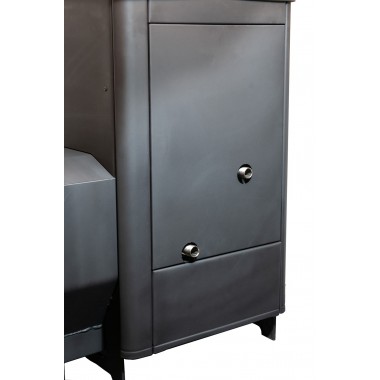 Печь для бани Варвара Каменка с панорамной дверью и выносной топкой на парную 12 – 24 м³