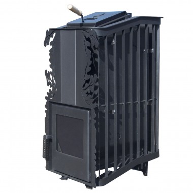 Печь для бани Варвара ТЕРМА Каменка мини Панорамная дверь без выносной топки парная 6 – 12 м³