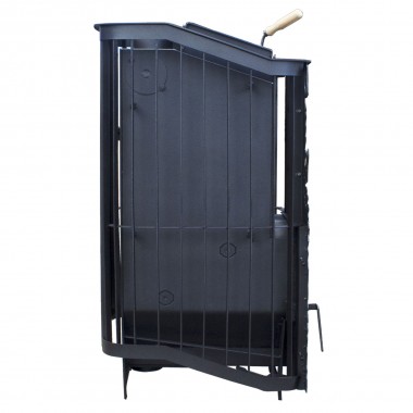 Печь для бани Варвара ТЕРМА Каменка мини Панорамная дверь без выносной топки парная 6 – 12 м³